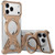 iPhone 17 Pro Armor 360 Holder Frameless Alloy MagSafe Phone Case - Desert Gold