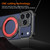 iPhone 17 Pro Armor Alloy Frameless MagSafe Magnetic Bracket Heat Dissipation Metal Phone Case - Black