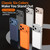 iPhone 17 Pro Armor Dual-side Anti-slip Metal Frame Case with Lens Cover - Orange