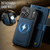 iPhone 17 Pro AutSpace A05 2 in 1 Retro Calf Texture MagSafe Magnetic Phone Case - Blue
