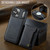 iPhone 17 Pro AutSpace A13 MagSafe Magnetic RFID Flip Card Bag Phone Case - Black