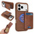 iPhone 17 Pro BETOPNICE Vertical Flip Detachable MagSafe Wallet Phone Case - Brown