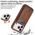 iPhone 17 Pro BETOPNICE Vertical Flip Detachable MagSafe Wallet Phone Case - Brown