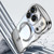 iPhone 17 Pro Big Wave Electroplating MagSafe Magnetic Phone Case - Silver