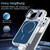 iPhone 17 Pro Bright Color Blocking Camera Bracket Magnetic Phone Case - Blue