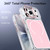 iPhone 17 Pro Bright Color Blocking Camera Bracket Magnetic Phone Case - Pink