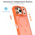 iPhone 17 Pro Bright Color Frosted Skin-feel Camera Bracket Magsafe Phone Case - Orange