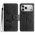 iPhone 17 Pro Butterfly Embossed Flip Leather Phone Case - Black
