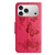 iPhone 17 Pro Butterfly Embossed Flip Leather Phone Case - Red