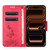 iPhone 17 Pro Butterfly Embossed Flip Leather Phone Case - Red