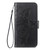 iPhone 17 Pro Butterfly Love Flower Embossed Leather Phone Case - Black