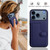 iPhone 17 Pro Button Card Bag RFID Anti-theft Phone Case - Blue
