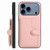 iPhone 17 Pro Button Card Bag RFID Anti-theft Phone Case - Pink
