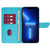 iPhone 17 Pro Calf Texture Buckle Flip Leather Phone Case - Light Blue