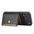 iPhone 17 Pro Calfskin Card Slot TPU Hybrid PU Phone Case - Black