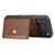 iPhone 17 Pro Calfskin Card Slot TPU Hybrid PU Phone Case - Brown