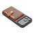 iPhone 17 Pro Calfskin Card Slot TPU Hybrid PU Phone Case - Brown