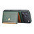 iPhone 17 Pro Calfskin Card Slot TPU Hybrid PU Phone Case - Green