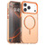 iPhone 17 Pro Candy Fine Circle Magsafe PC Hybrid TPU Phone Case - Orange