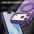 iPhone 17 Pro Carbon Fiber Gear Holder C Type MagSafe Phone Case - Bright Purple + Purple