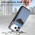 iPhone 17 Pro Carbon Fiber MagSafe Vertical Flip Card Bag Phone Case - Blue