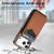 iPhone 17 Pro Carbon Fiber MagSafe Vertical Flip Card Bag Phone Case - Brown