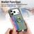 iPhone 17 Pro Carbon Fiber Ring Side Insert Card Bag MagSafe Phone Case - Green