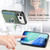 iPhone 17 Pro Carbon Fiber Ring Side Insert Card Bag MagSafe Phone Case - Green
