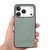 iPhone 17 Pro Carbon Fiber Texture Leather Back Phone Case - Green