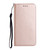iPhone 17 Pro Carbon Fiber Texture Magnetic Flip Leather Phone Case - Rose Gold
