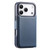 iPhone 17 Pro CaseNeo Finger Grip Strap MagSafe Leather Phone Case - Blue