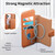 iPhone 17 Pro CaseNeo Finger Grip Strap MagSafe Leather Phone Case - Brown