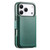 iPhone 17 Pro CaseNeo Finger Grip Strap MagSafe Leather Phone Case - Green