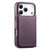 iPhone 17 Pro CaseNeo Finger Grip Strap MagSafe Leather Phone Case - Purple