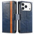 iPhone 17 Pro CaseNeo Splicing Dual Magnetic Buckle Leather Phone Case - Blue