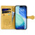 iPhone 17 Pro Cat and Dog Embossed Leather Phone Case - Yellow