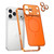 iPhone 17 Pro Change to 17 Series X1 Metal Frame + Lens Magnetic Phone Case - Orange