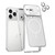 iPhone 17 Pro Change to 17 Series X1 Metal Frame + Lens Magnetic Phone Case - Silver