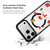 iPhone 17 Pro Christmas Series Strong Magnetic Painted Black Edge Phone Case - Snowy Christmas