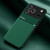 iPhone 17 Pro Classic Tilt Strip Grain Magnetic Shockproof PC + TPU Phone Case - Green