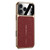iPhone 17 Pro Cloud Dragon Pattern Plain Leather PC Phone Case - Red