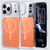 iPhone 17 Pro Cloud Mirror Acrylic Transparent Shockproof MagSafe Phone Case - Orange