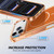 iPhone 17 Pro Color Shield PC Hybrid TPU Magnetic Phone Case - Transparent Orange
