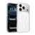 iPhone 17 Pro Colorful Hard PC Hybrid Soft TPU Magnetic Phone Case - White