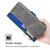iPhone 17 Pro Contrast Color Side Buckle Leather Phone Case - Blue + Grey