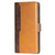 iPhone 17 Pro Contrast Color Side Buckle Leather Phone Case - Dark Brown + Gold