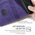 iPhone 17 Pro Contrast Color Side Buckle Leather Phone Case - Purple + Rose Red