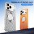 iPhone 17 Pro Cooling MagSafe Magnetic Holder Metal Phone Case - Orange