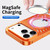 iPhone 17 Pro Cooling MagSafe Magnetic Metal Phone Case - Orange