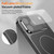 iPhone 17 Pro Corning Glass Plating Large Window MagSafe Phone Case - Black